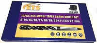 TAPER SHANK DRILL SET  10PC