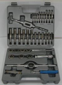 TAP&DIE SET  HSS 45PC UNC,UNF